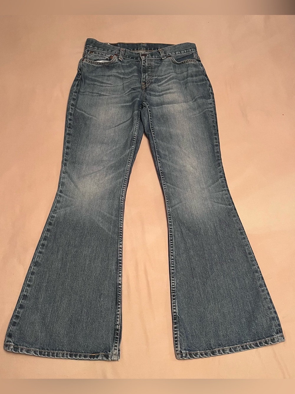 Vintage Levi's 544 04 Light Blue Woman’s Flare Leg Jeans Y2K